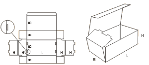 Hullámpack Fefco 421